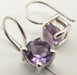 Cercei Argint 925 cu Ametist, 1.6 cm lungime