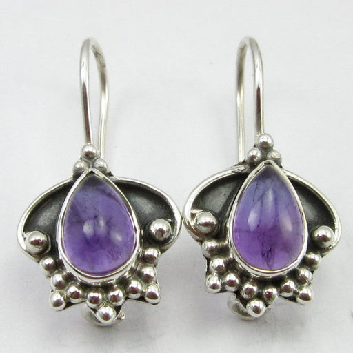Cercei Argint 925 cu Ametist 2.5 cm lungime