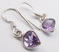 Cercei Argint 925 cu Ametist, 2,6 cm lungime