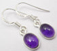 Cercei Argint 925 cu Ametist, 2.6 cm lungime