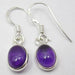 Cercei Argint 925 cu Ametist, 2.6 cm lungime