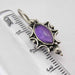 Cercei Argint 925 cu Ametist, 2.6 cm lungime