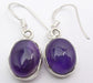 Cercei Argint 925 cu Ametist, 2.8 cm lungime