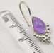Cercei Argint 925 cu Ametist, 2.8 cm lungime