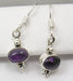 Cercei Argint 925 cu Ametist, 2.9 cm lungime