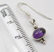 Cercei Argint 925 cu Ametist, 2.9 cm lungime