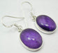 Cercei Argint 925 cu Ametist, 3.3 cm lungime