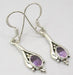 Cercei Argint 925 cu Ametist, 3,6 cm lungime