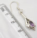 Cercei Argint 925 cu Ametist, 3,6 cm lungime