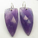 Cercei Argint 925 cu Ametist, 3.7 cm lungime