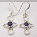 Cercei Argint 925 cu Ametist, 3.7 cm lungime
