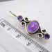 Cercei Argint 925 cu Ametist, 3,8 cm lungime