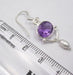 Cercei Argint 925 cu Ametist, 3.9 cm lungime