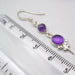 Cercei Argint 925 cu Ametist 4.4 cm lungime