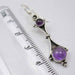 Cercei Argint 925 cu Ametist 4.6 cm lungime
