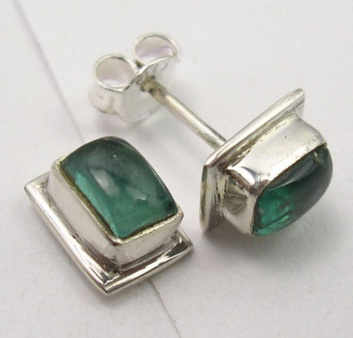 Cercei Argint 925 cu Apatit, 0,9 cm lungime