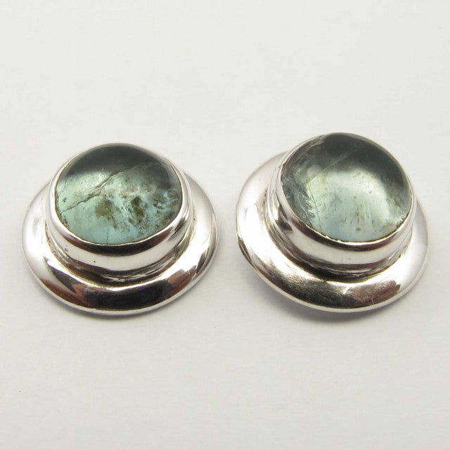 Cercei Argint 925 cu Apatit, 0.9 cm lungime