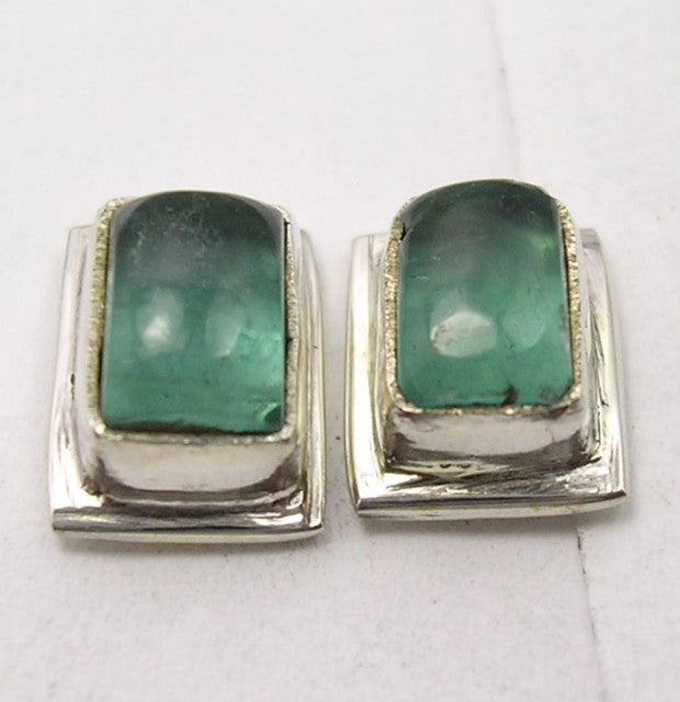 Cercei Argint 925 cu Apatit, 0,9 cm lungime