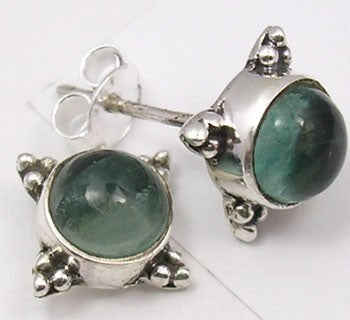 Cercei Argint 925 cu Apatit, 1,2 cm lungime