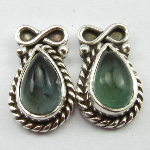 Cercei Argint 925 cu Apatit 1,4 cm lungime