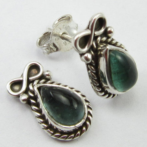 Cercei Argint 925 cu Apatit 1,4 cm lungime