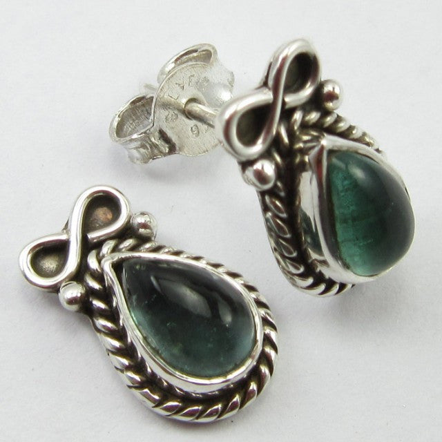 Cercei Argint 925 cu Apatit 1,4 cm lungime