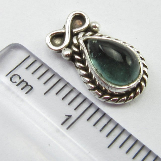 Cercei Argint 925 cu Apatit 1,4 cm lungime