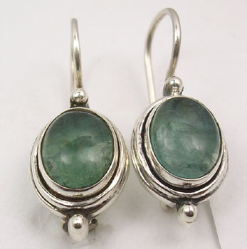 Cercei Argint 925 cu Apatit, 2.5 cm lungime