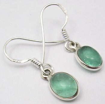 Cercei Argint 925 cu Apatit , 2.6 cm lungime