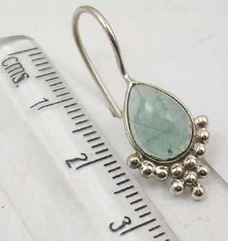 Cercei Argint 925 cu Apatit, 2.8 cm lungime
