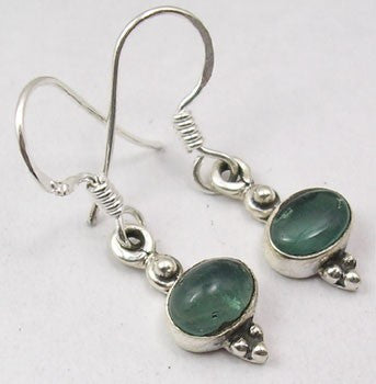 Cercei Argint 925 cu Apatit, 2.9 cm lungime