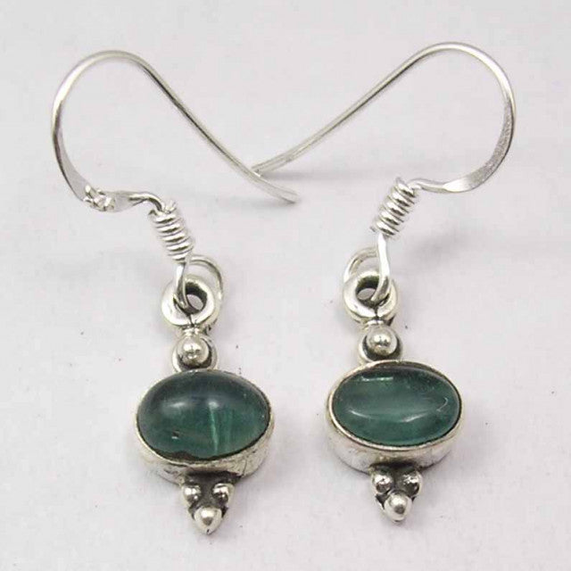 Cercei Argint 925 cu Apatit, 2.9 cm lungime