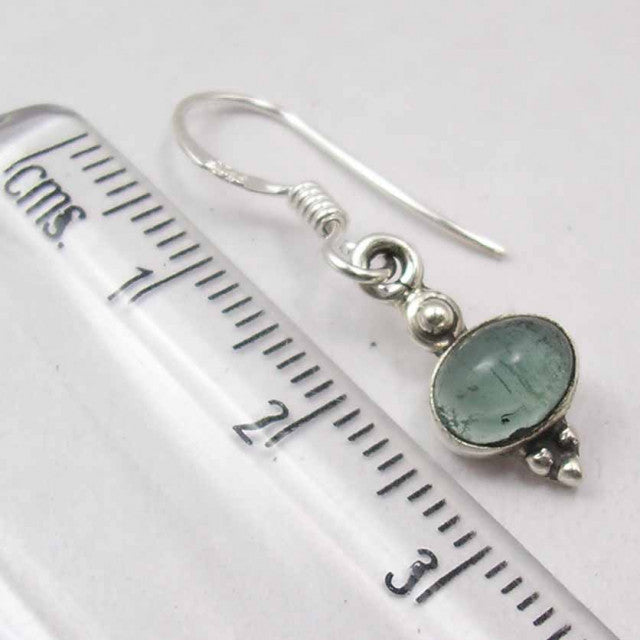 Cercei Argint 925 cu Apatit, 2.9 cm lungime