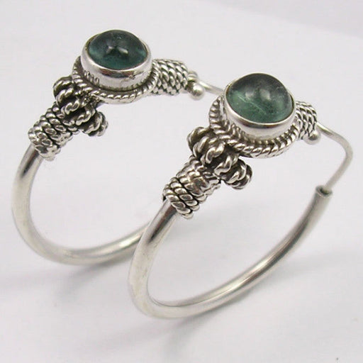 Cercei Argint 925 cu Apatit, 3.1 cm lungime