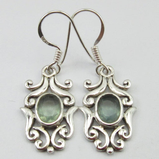 Cercei Argint 925 cu Apatit 3,5 cm lungime