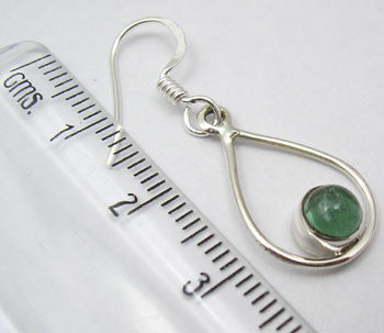 Cercei Argint 925 cu Apatit, 3,5 cm lungime