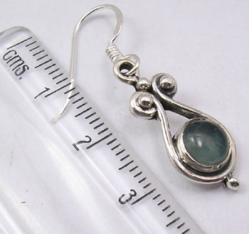 Cercei Argint 925 cu Apatit, 3.5 cm lungime