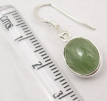 Cercei Argint 925 cu Aventurin, 2.8 cm lungime