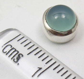 Cercei Argint 925 cu Calcedonie, 0.8 cm lungime