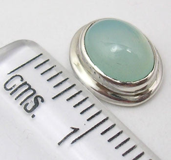 Cercei Argint 925 cu Calcedonie,1.2 cm lungime