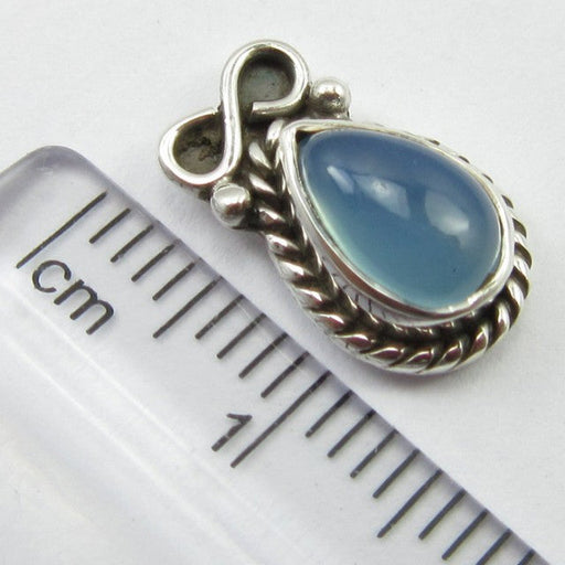 Cercei Argint 925 cu Calcedonie 1,4 cm lungime