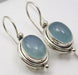 Cercei Argint 925 cu Calcedonie, 2.5 cm lungime