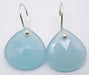 Cercei Argint 925 cu Calcedonie, 2.6 cm lungime