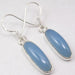 Cercei Argint 925 cu Calcedonie, 3,7 cm lungime