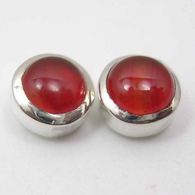 Cercei Argint 925 cu Carnelian, 0.8 cm lungime