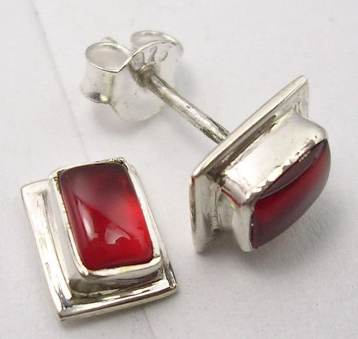 Cercei Argint 925 cu Carnelian, 0,9 cm lungime