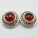 Cercei Argint 925 cu Carnelian 1 cm lungime