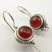 Cercei Argint 925 cu Carnelian, 2.4 cm luginme