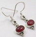 Cercei Argint 925 cu Carnelian , 2.9 cm lungime