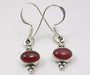 Cercei Argint 925 cu Carnelian , 2.9 cm lungime